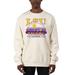 Men's Uscape Apparel Cream LSU Tigers Premium Heavyweight Pullover Sweatshirt