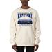 Men's Uscape Apparel Cream Kentucky Wildcats Premium Heavyweight Pullover Sweatshirt