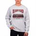 Men's Uscape Apparel Heather Gray Harvard Crimson Premium Heavyweight Pullover Sweatshirt