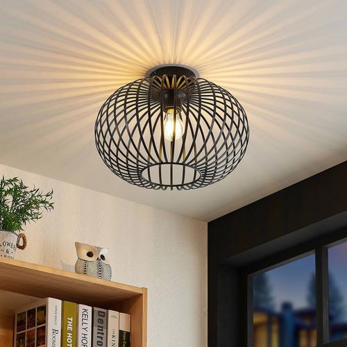 Lindby Deckenlampe Rosalea, kupferfarben, Metall, 40 cm, E27