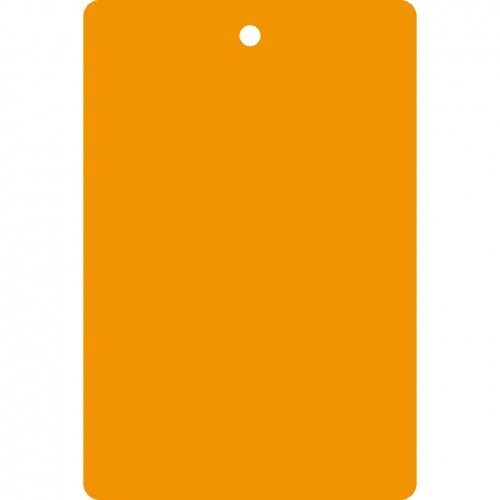 Kollianhänger, zum Selbstbeschriften, orange, Kunststoff, 1 Stanzloch, 64x120mm, 500/VE Image