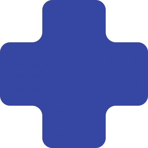 Stellplatzmarker WT-5110, X-Stück, PVC, Blau, 175x175 mm, 25 Stück/VE Image