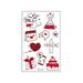 Outfmvch Valentines Decor Stickers Cute Stickers Peel and Stick Wallpaper Peel and Stick Wall Paper Peel and Stick Modern I One Size