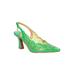 Wide Width Women's Pump by J. Renee in Green (Size 9 1/2 W)