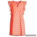 Lilly Pulitzer Dresses | Lilly Pulitzer Astara Dress In Peach Flamingo Lilly Palm Tree Eyelet Size Xxs | Color: Orange/Pink | Size: Xxs