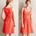 Anthropologie Dresses | Anthropologie Maeve Caye Scalloped Dress - Medium | Color: Orange/Red | Size: M