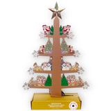 Disney Holiday | Disney Parks Christmas Tree Light Up Wood Holiday Decor Santa Mickey Minnie | Color: Brown | Size: Os