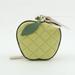 Kate Spade New York Accessories | Kate Spade Apple Green Honeycrisp Quilted Keychain Coin Purse Bag Charm Nwt | Color: Gold/Green | Size: 3.5"L X 3.25"H X 1.25"D