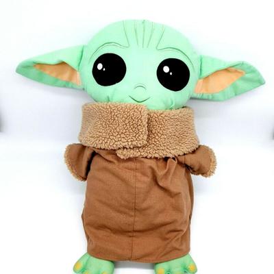 Disney Toys | Disney Star Wars Baby Yoda Mandalorian The Child Pillow Plush 22” Tall Clean | Color: Green/Tan | Size: Osbb
