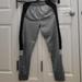 Adidas Bottoms | Boy's Adidas Gray Tracksuit Pants In Size Xl (18/20) | Color: Black/Gray | Size: Xlb