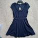 American Eagle Outfitters Dresses | American Eagle Sparkle Blue Dress W/ Lace Detail | Color: Blue | Size: Xs