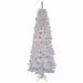 Vickerman 18342 - 6.5' x 32" White Salem Pencil Pine 200 Italian LED Warm White Lights Christmas Tree (A103266LED)