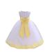 Ekidsbridal Wedding Pageant Rose Petals White Tulle Junior Bridesmaid Toddler Dress Summer Easter Dress First Communion Girls Clothing Holiday Recital Dress Princess 302T size 16 Flower Girl Dress