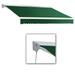 Awntech DM10-US-F 10 ft. Destin with Hood Manual Retractable Awning Forest Green - 96 in.