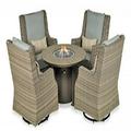 Rome Canvas Spa Fire Chat Set - 5 Piece