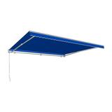 Awntech MM12-US-BB 12 ft. Maui Manual Retractable Awning Bright Blue - 120 in.