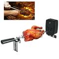 Stainless Steel Rotisserie Grill Rotisserie Set for BBQ Spit Rod with Electric Motor