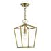 1 Light Convertible Semi-Flush Mount in Coastal Style 10 inches Wide By 15.75 inches High-Antique Brass Finish Bailey Street Home 218-Bel-4188799
