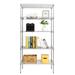 EasingRoom 29 D x 13 W x 59 H Adjustable 4-Shelf Wire Shelving Unit Garage Kitchen Storage