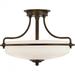 Quoizel GF1717PN Griffin Semi-Flush Ceiling Lighting 3-Light 300 Watts Palladian Bronze (12 H x 17 W)