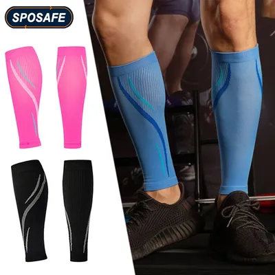 Manchons de compression de jambe de sport course à pied basket-ball football protège-tibia