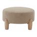 Joss & Main Geddes Scandinavian Round Ottoman, Wool in Brown | 17.3 H x 29.9 W x 29.9 D in | Wayfair 03A5D7B2A071455395A0B91709C0D39B