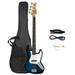 Glarry Electric Bass Guitar with Guitar Bag Cord Wrench Tool for Beginner