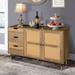 Sideboard Buffet Cabinet with 2 Door,Kitchen Storage Wine Rack Cabinet with 3 Drawer