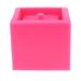 1 Piece Silicone Flowerpot Cement Vase Plant Cake Chocolate Square Mould Handmade Arts Craft Tool DIY Home Garden Decor 10.3 X 10.3 X 8.7cm