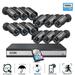 ZOSI H.265+ 16CH 1080P TVI DVR Security Camera System Outdoor with 2TB HDD Outdoor Home Surveillance Cameras Night Vision Remote Access Motion Alert