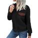 Women s Long Sleeve Lapel Collar Pullover Casual Fashion Solid Color Sweatshirts Fall Clothes for Women 2023