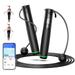 RENPHO 9FT Adjustable Smart Jump Rope with Count Time Calorie Analysis Black