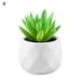 Easy to Maintain Artificial Potted White Ceramic Potted Mini Modern Decoration Artificial Succulent Potted for Home