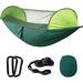 AURORA TRADE Strong Load-bearing Solid Straps Easy Installation Auto Opening Outdoor Hammock Outdoor Portable Swing Hammock with Anti-mosquito Net Camping Equipment