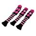 Knitted Golf Club Head Covers Set of 3 Perfect for Wood - Pink Size