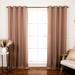 Best Home Fashion Blackout Curtain 2 Panels - Premium Thermal Insulated Window Treatment Blackout Drapes for Bedroom - Antique Bronze Grommet Top (Taupe 52 W x 63 L)