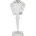 Toorise Diamond Table Lamp 3 Color Crystal Table Lamp USB Powered LED Modern Bedside Lamp with Wire Switch Control Nightstand Lamps Energy-saving Acrylic Transparent Table Light Ornaments for Bedrooms
