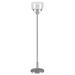 Evelyn&Zoe Modern/Contemporary 62 Tall Brushed Nickel Floor Lamp