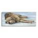 Stupell Industries Coyote Wolf Resting Snowy Landscape Woodland Wildlife Painting Gallery Wrapped Canvas Print Wall Art Design by David Stribbling