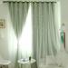 ETOSHOPY Blackout Double-layer Curtains Starry Floor Curtain Curtains Kids Bedroom Decor