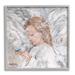 Stupell Industries Angel Holding Blue Bird Traditional Portrait Open Wings 24 x 24 Design by Debi Coules