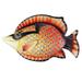 Frcolor Wall Decor Metal Fish Sculpture Seairon Inspirational Nautical Hanging Garden Life Coastal Animal Pool Tropical Ornament