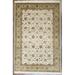 Wahi Rugs Hand Knotted Fine Transitional Jaipur Floral Design 6 0 x9 0 -W901