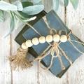 Nordic Style Wooden Beads Tassels Hanging Ornament Home DIY Wall Decoration
