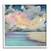 Stupell Industries Modern Sunrise Clouds Panoramic Ocean Surface View Painting White Framed Art Print Wall Art Design by Stacy Gresell