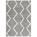 SAFAVIEH Venus Carleen Chevron Shag Area Rug 4 x 6 Grey/Ivory