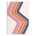 Stupell Industries Retro Smooth Stripe Lines Vintage Shapes Pattern Graphic Art Unframed Art Print Wall Art Design by JJ Design House LLC