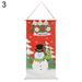 Christmas Hanging Flag Door Window Ornaments Banners Porch Sign Snowman Santa Design Hanging Flags for Christmas Home Decorations