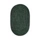 3.6 x 5.6 in. Chenille Reversible Rug - Emerald & Diluth Tweed