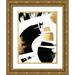 PI Studio 19x24 Gold Ornate Wood Framed with Double Matting Museum Art Print Titled - Art Deco I